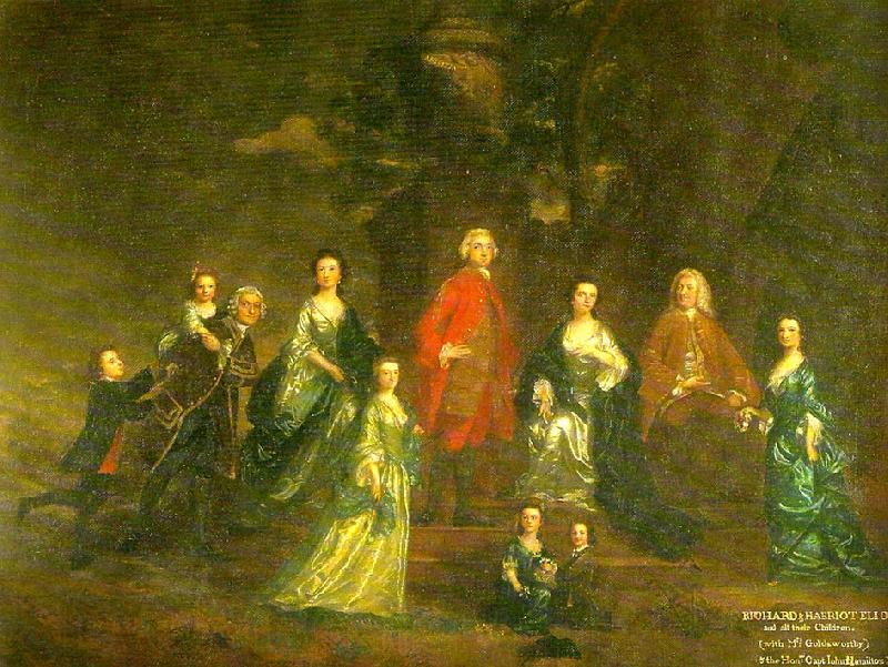 Sir Joshua Reynolds the eliot family Spain oil painting art